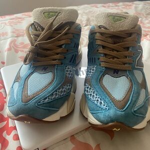 New Balance Blue and Brown Athletic Shoes